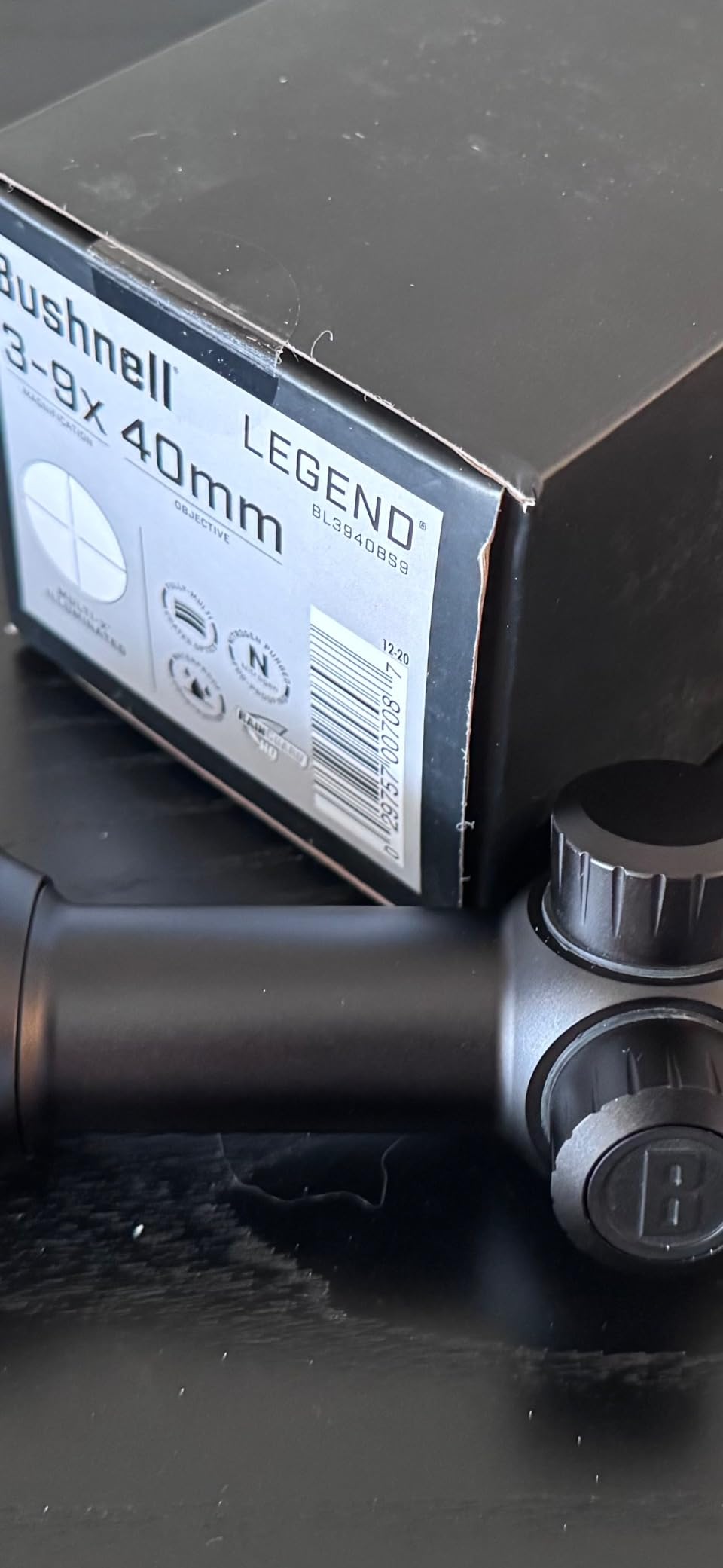 Bushnell Legend 3-9x40mm Illuminated Riflescope, Hunting Rifle Scope with Illuminated Multi-X Reticle customer photo 1