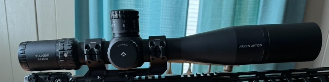 Arken Optics SH4J GEN2 6-24x50 FFP Rifle Scope, 34mm Tube, AZS Zero Stop, Illuminated Reticle customer photo 1