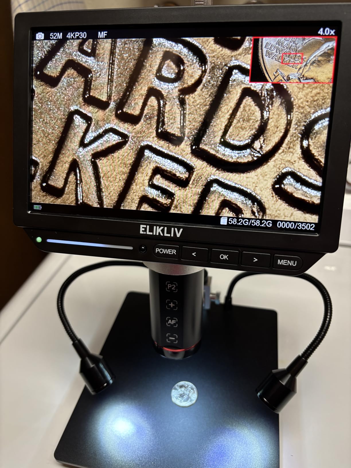 Elikliv EM4K 4K Coin Digital Microscope, 8