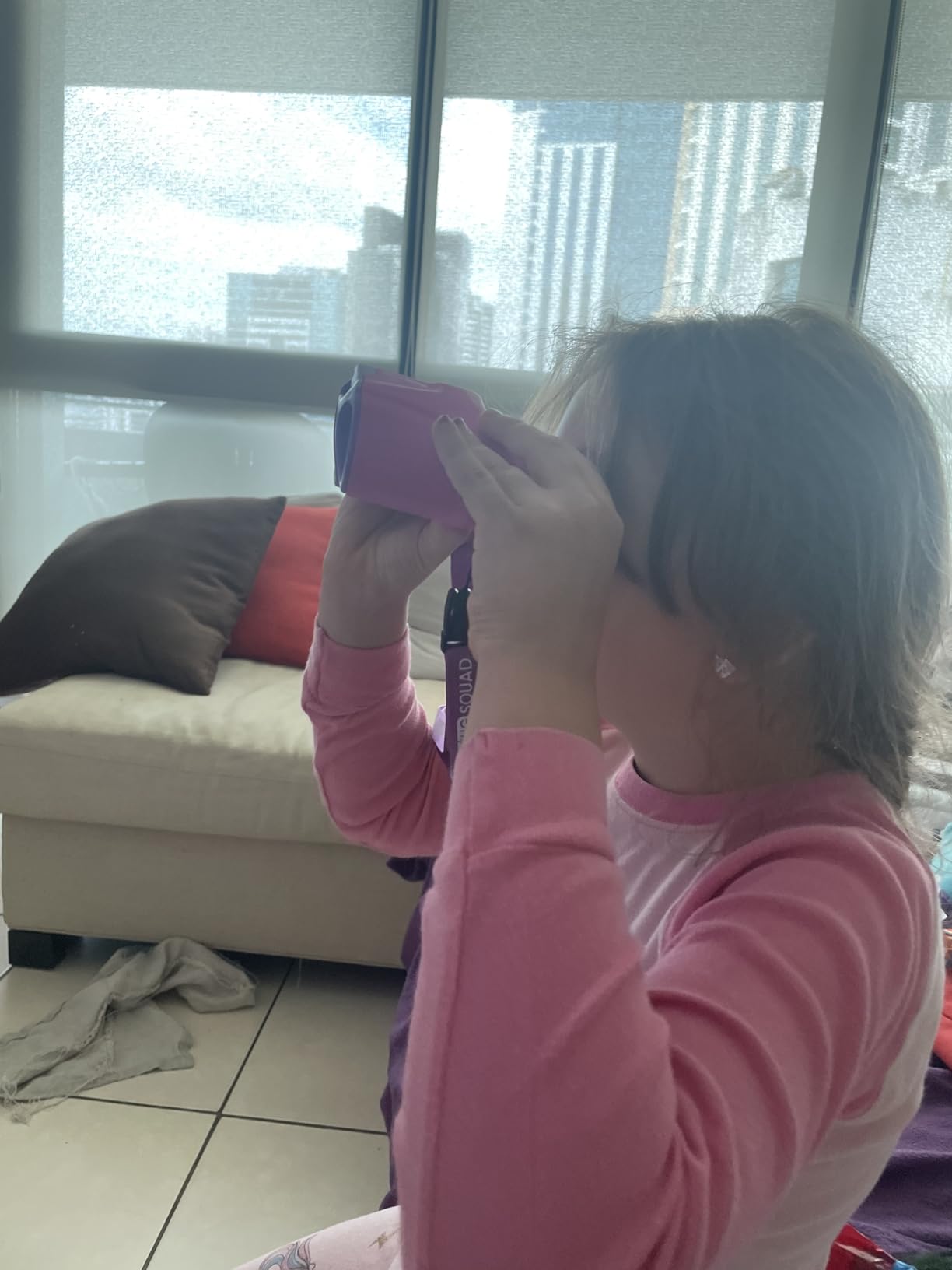 Kids Binoculars 8x21 Focus-Free - Shockproof Outdoor Adventure Kit for Boys & Girls Ages 3-12 - No-Adjustment Point & Look Design - Real 8X Magnification STEM Toy for Bird Watching, Hiking & Camping customer photo 2