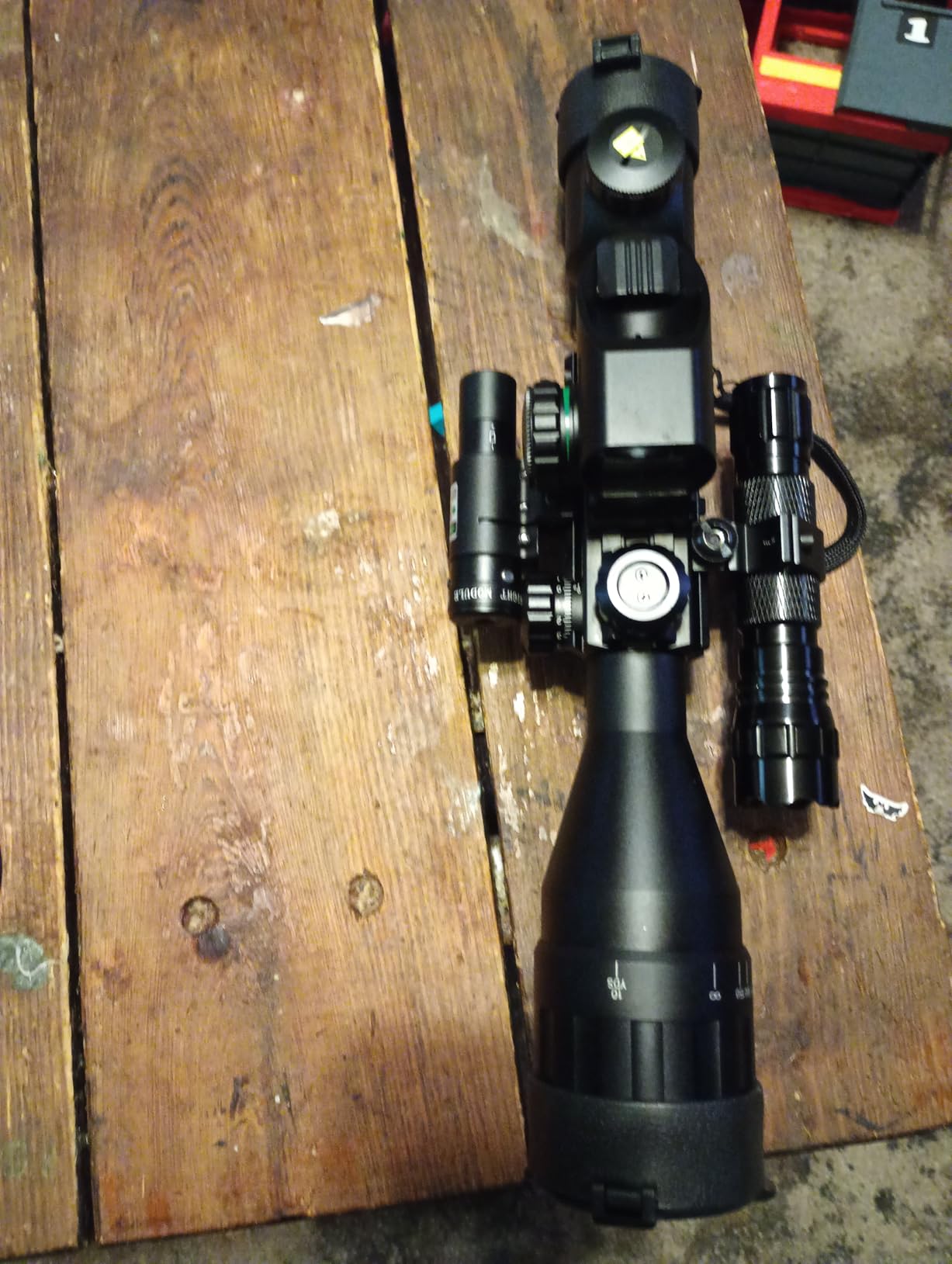 MidTen 4-16x50 AO Hunting Rifle Scope Dual Illuminated Optics & Illuminated Reflex Sight 4 Holographic Reticle Red/Green Dot Sight & Laser Sight & Flashlight customer photo 1