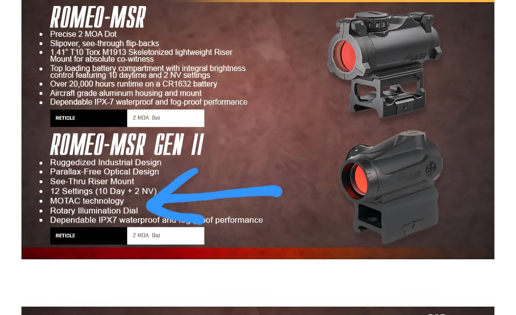SIG SAUER Romeo-MSR Gen II 1x20mm 2 MOA Red Dot Sight & 3x22mm JULIET3-Micro Magnifier Combo Kit customer photo 2
