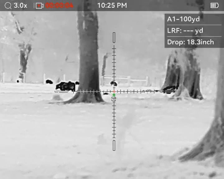Varmint V2 Thermal Imaging Riflescope LRF for Hunting, IR Scope with 600m Laser Rangefinder, OLED Display, Video Recording, WiFi, Ballistic Calculator, Waterproof customer photo 1