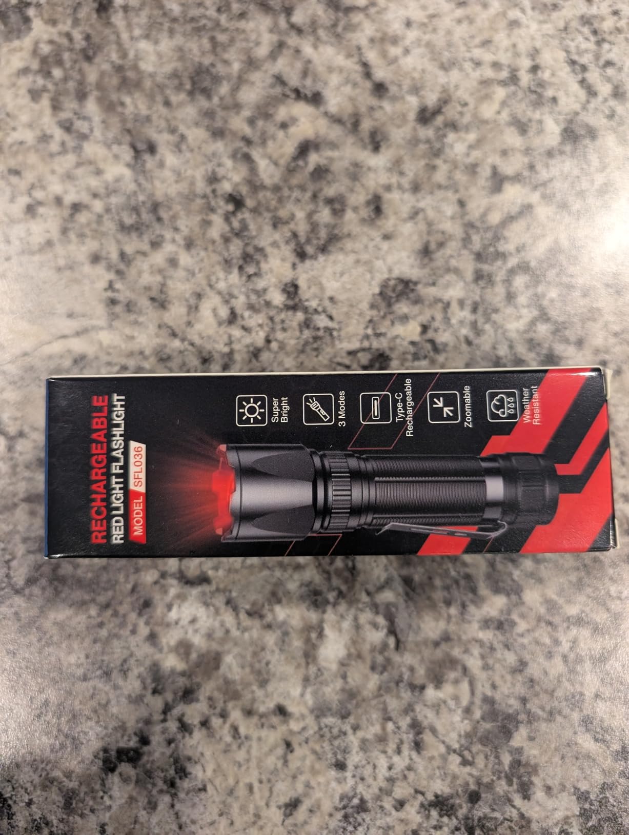 RECHOO Red Light Flashlight, High-Powered 3-Mode Red LED Rechargeable Flashlights with Clip & Lanyard, Zoomable Portable Red Flashlights for Hunting, Astronomy, Aviation & Night Observation customer photo 1