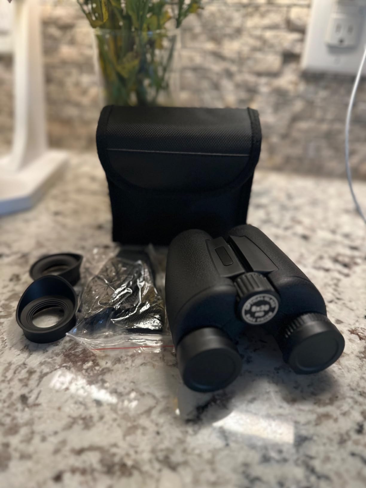 8x30 Binoculars for Adults, High Power Compact Binocular for Travel Hiking Concert Ship Cruise Hunting Bird Watching, Black Waterproof Binocular for Kid customer photo 2