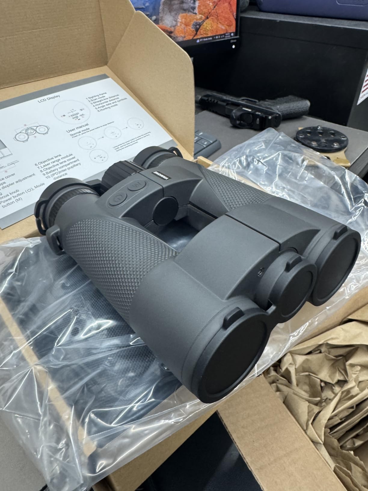New 10x42 Laser Rangefinder Binoculars with Speed Distance Measurement 2500 Yards, Fast 0.15s,PXA+UBX+BAK4 Prism,HD Fogproof Waterproof for Adults Hunting,Shooting,Golf & Outdoor Adventures-Green customer photo 1