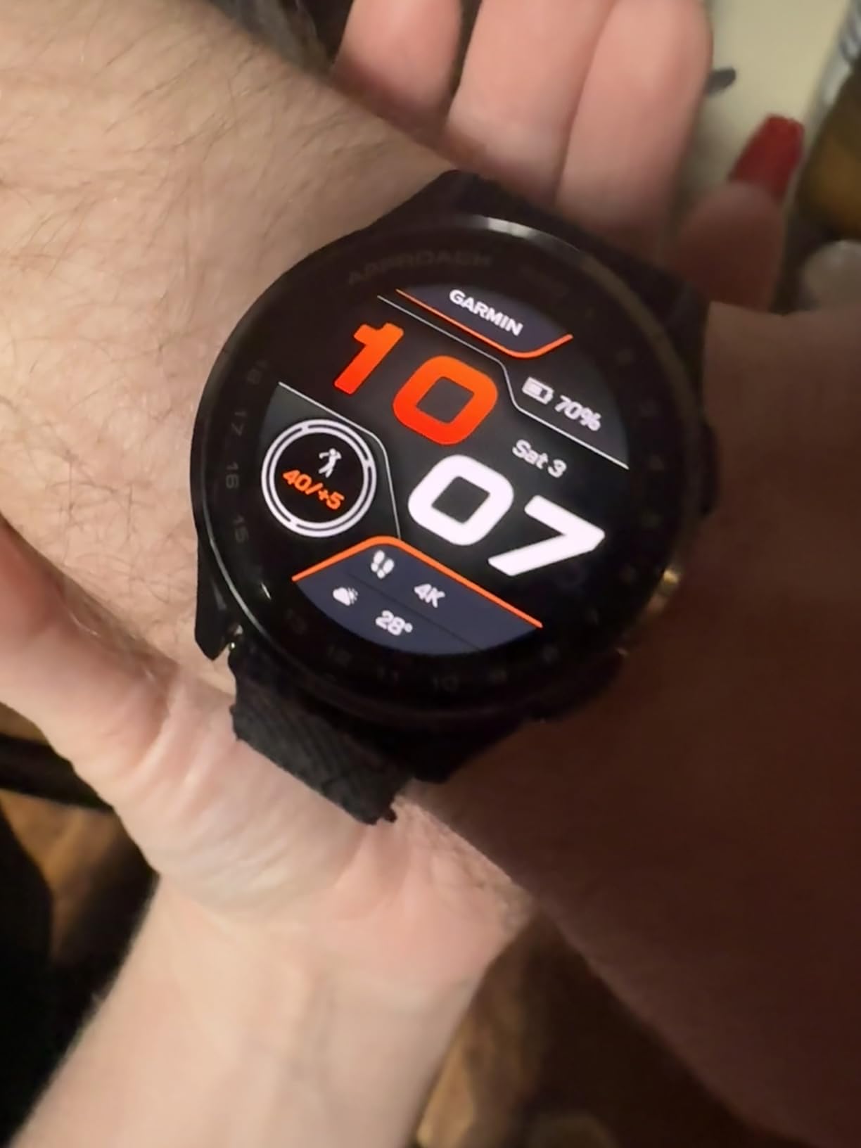 Garmin Approach S50, Golf GPS Smartwatch, 43mm, Black | Health & Wellness Features, Preloaded Activity Profiles, On-Course Features, PlaysLike Distance, Smart Notifications customer photo 1