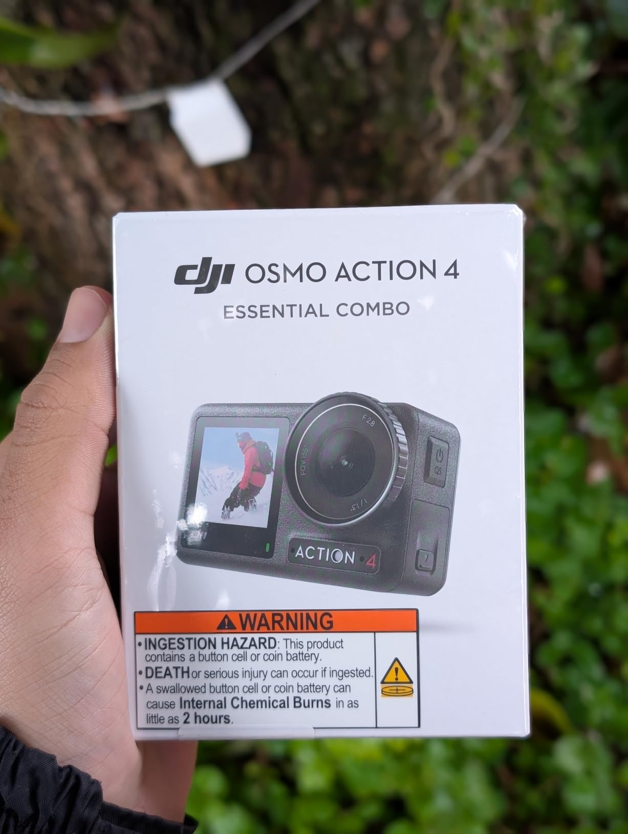 DJI Osmo Action 4 Essential Combo, Waterproof Action Camera with 1/1.3