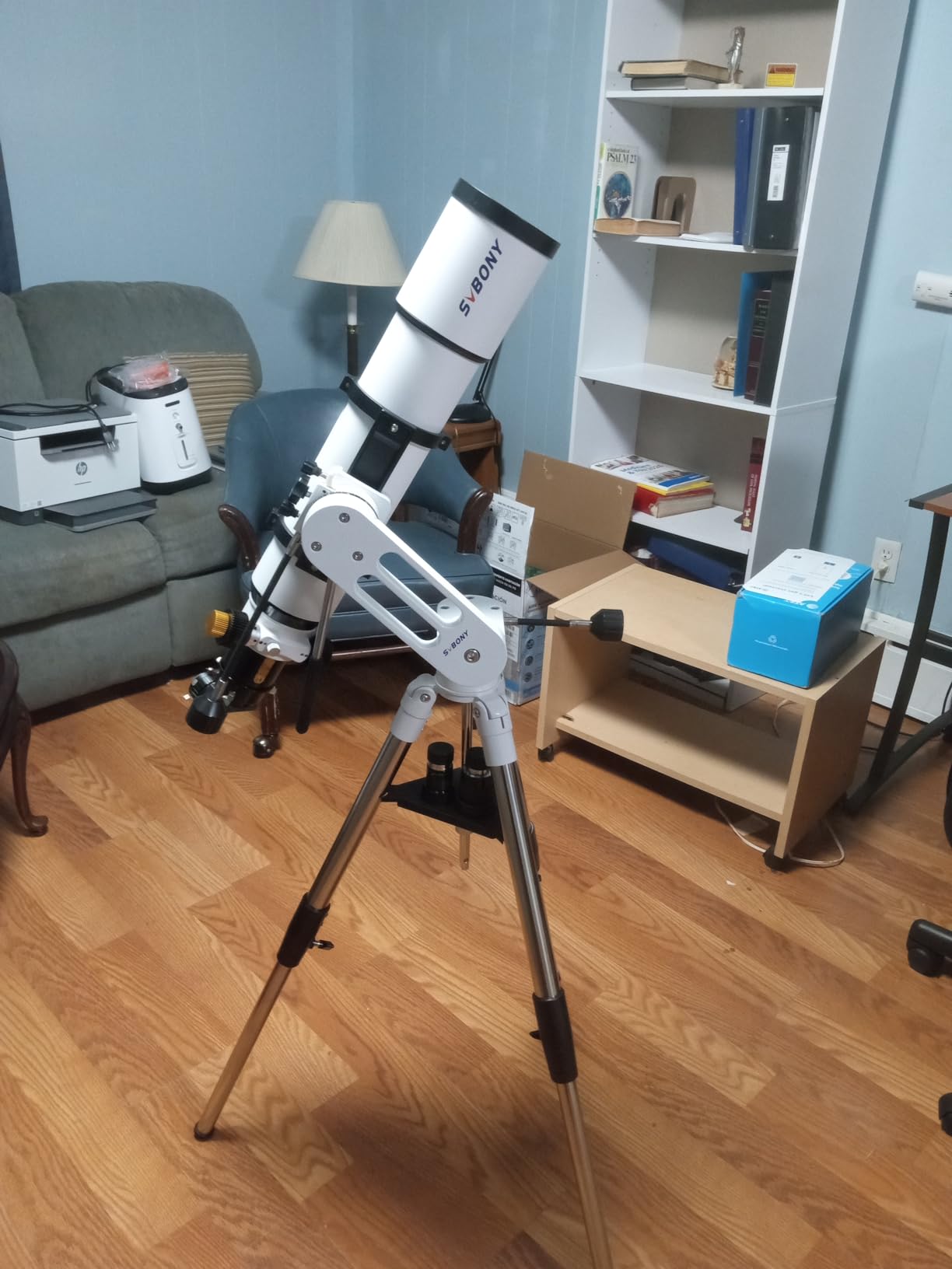 SVBONY SV225T Telescope Tripod, Extendable Aluminum Astronomical Tripod | Stable Easy Leg Adjustments, 3/8