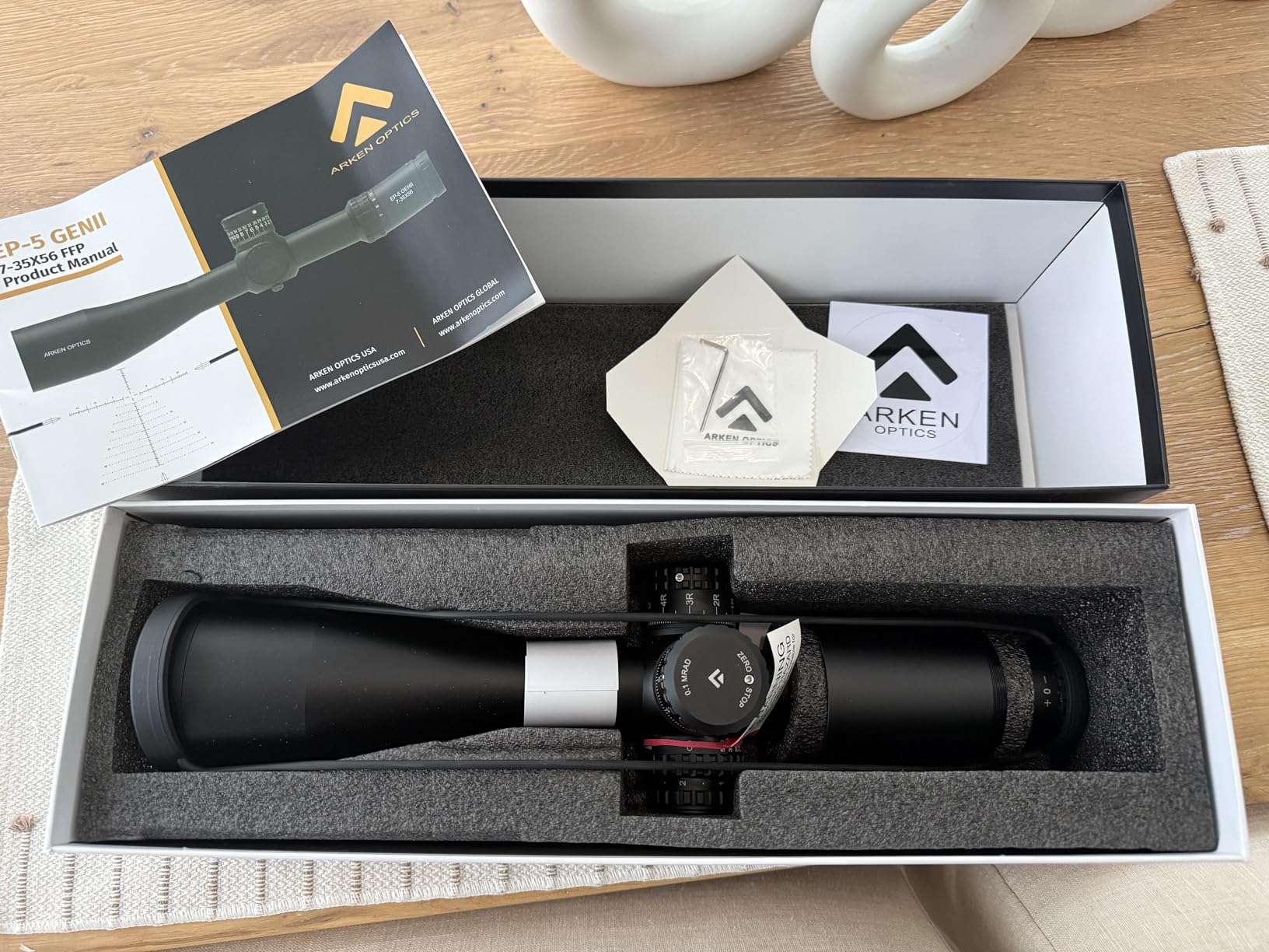 Arken Optics EP5 GEN2 7-35x56 FFP Precision Rifle Scope, 34mm Tube, TOR/VPR Illuminated Reticle, AZS Zero Stop customer photo 2