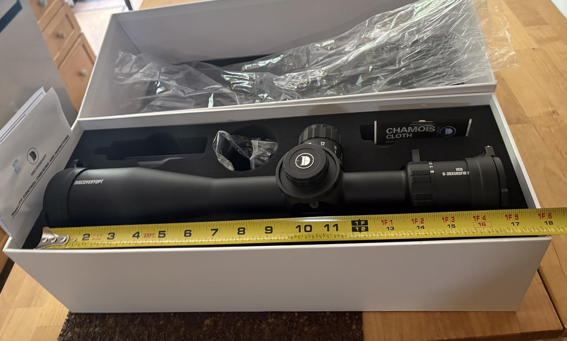 DISCOVERYOPT XED 6-36x56mm PRS Rifle Scope FFP Illuminated Reticle with Zero Stop, 35mm Tube (Gen 2) customer photo 1
