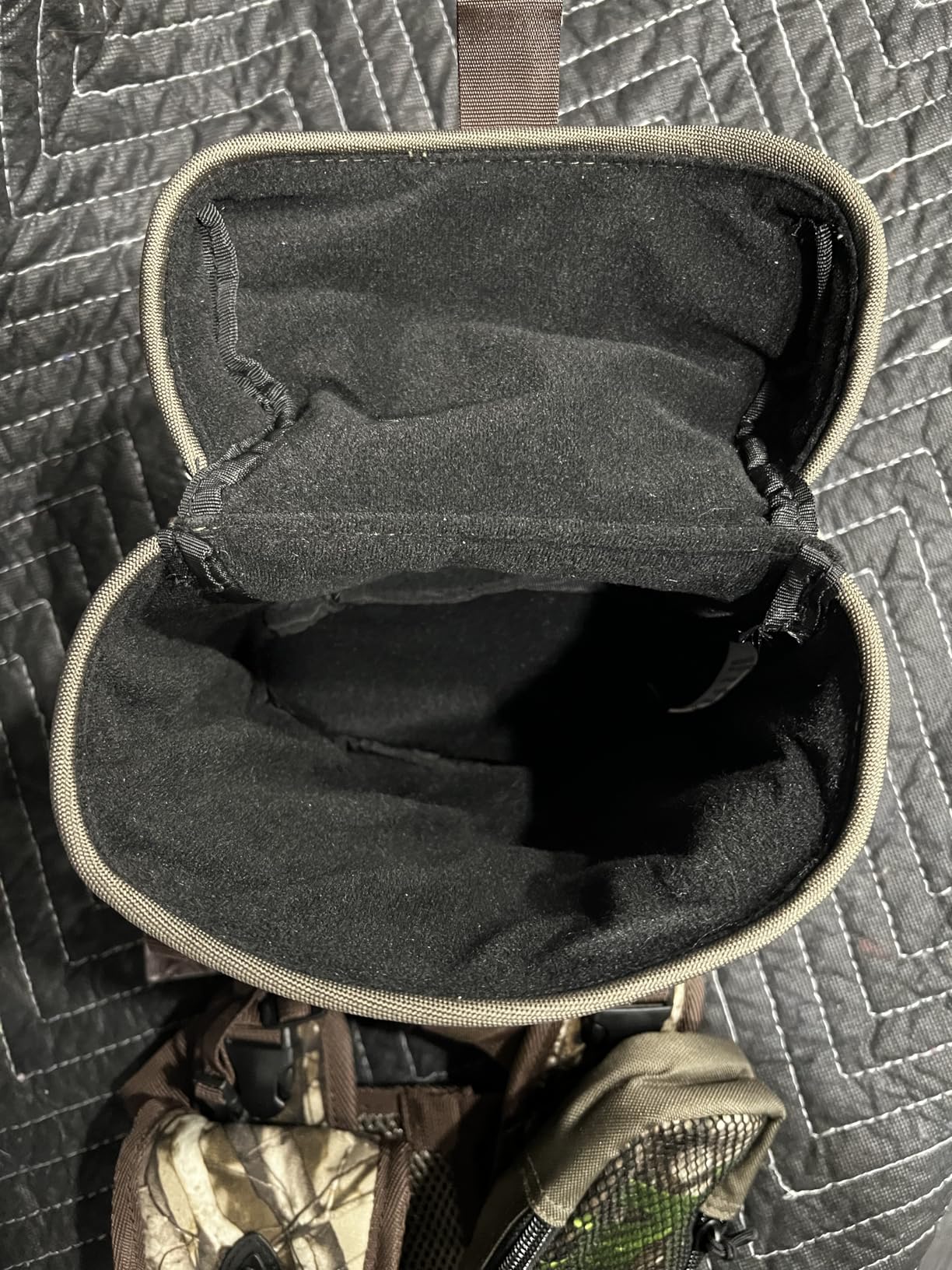 TIDEWE Binocular Harness Chest Pack with MOLLE & Silent Closure, Camo | Lightweight Waterproof Bino Harness with 2 Detachable Pouches & Magnetic Closure, Perfect for Hunting, Hiking & Birdwatching customer photo 2