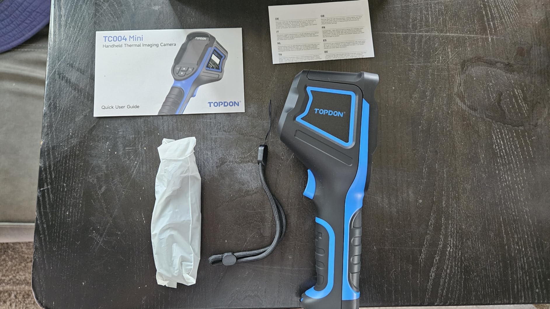 TOPDON TC004 Mini Thermal Imaging Camera, 240 x 240 TISR Resolution | 15H Battery Life, 25Hz Handheld Infrared Camera with High/Low Temp Alerts, Auto Shutdown, 128 x 128 IR Resolution, Blue customer photo 2