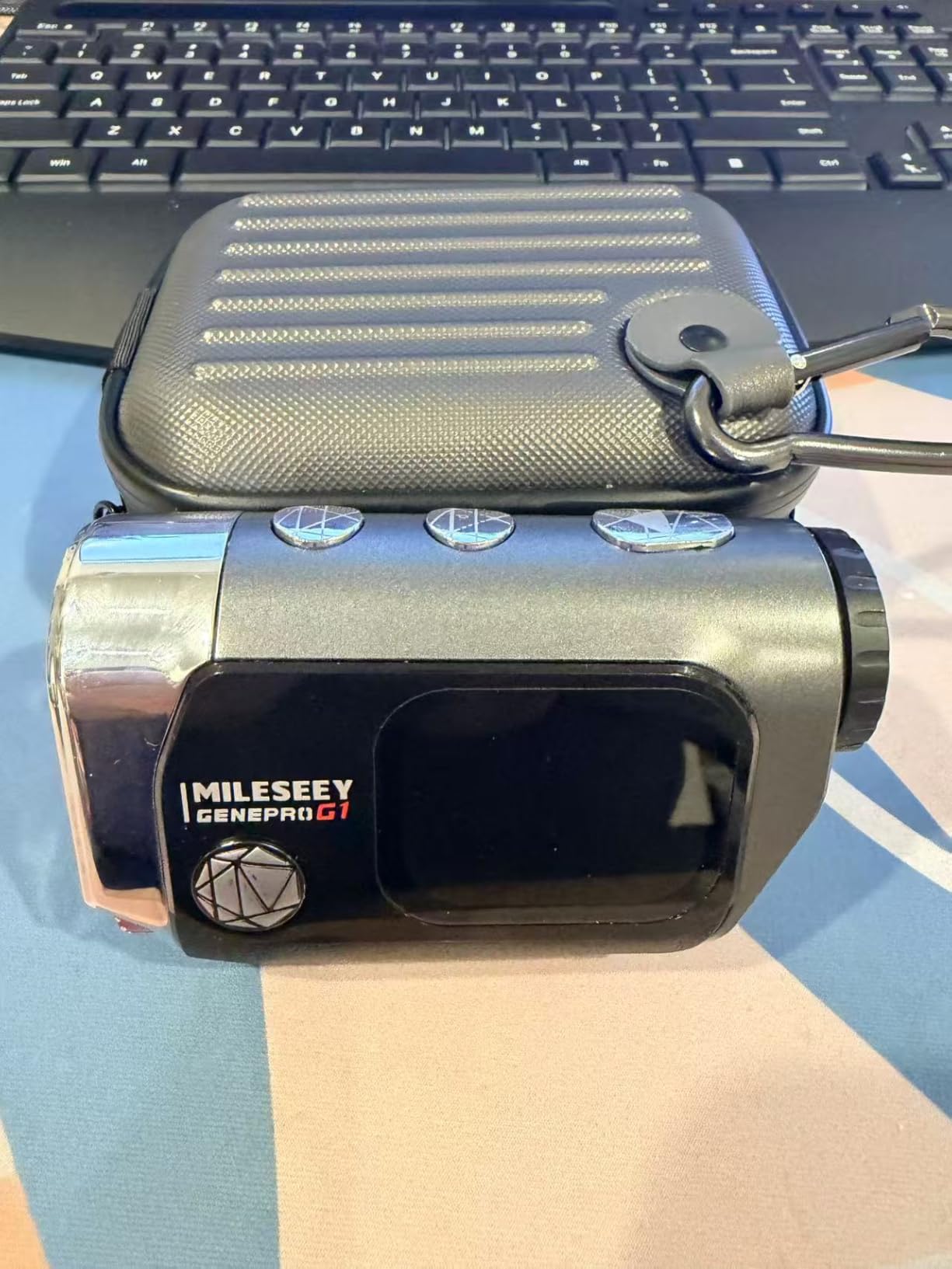 MILESEEY GenePro G1 Touchscreen & GPS Rangefinder with Slope, 1300 Yards, 6X | 43000+ Preloaded Courses, Dynamic F/C/B Distances, Ball-to-Pin Mode, 0.1s Flag Pole Locking Vibration customer photo 1