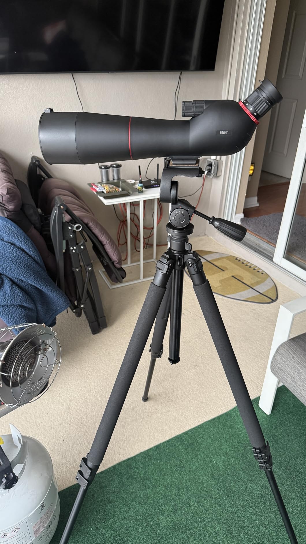 Gosky HorizonGo Spotting Scope (20-60x85) with Tripod - Phone Adapter | Dual Focusing Long Range Spotter Scope with BAK4 Prism Waterproof for Bird Watching, Wildlife Scenery customer photo 1