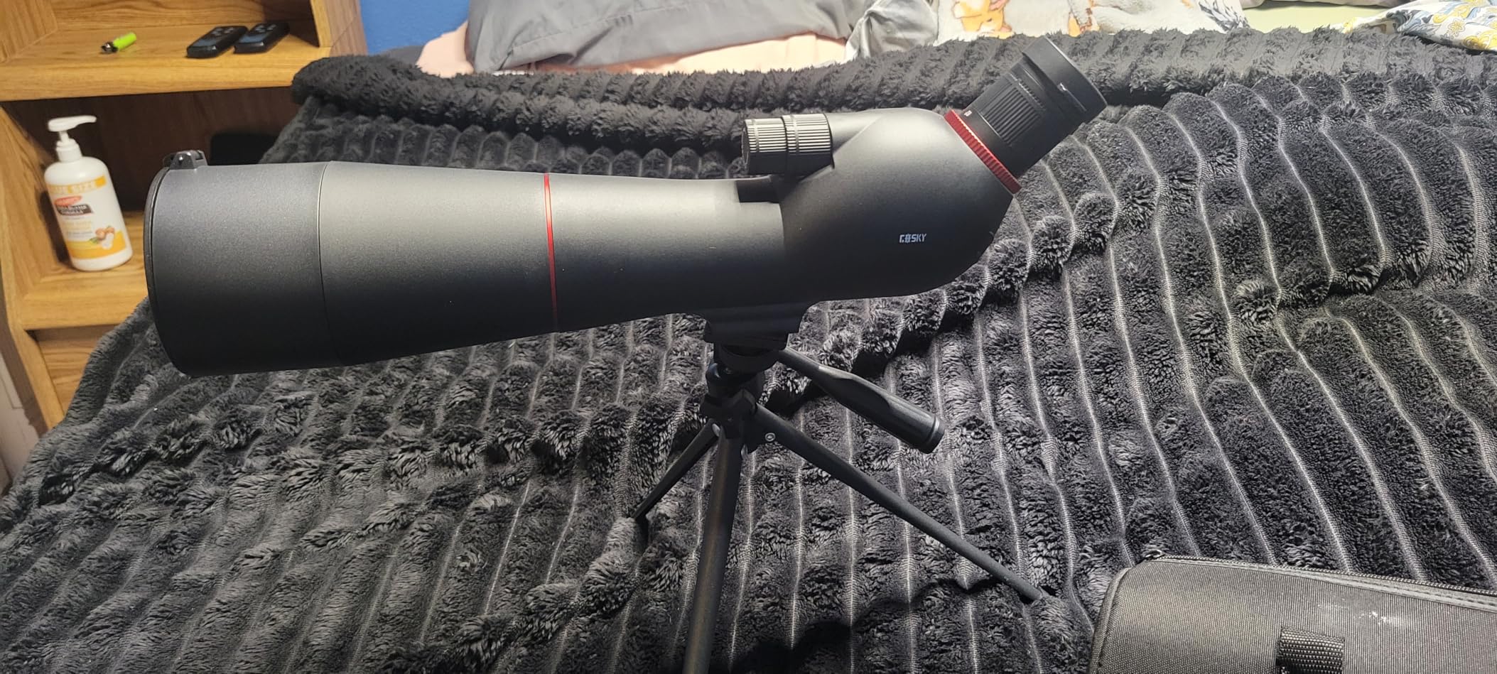 Gosky HorizonGo Spotting Scope (20-60x85) with Tripod - Phone Adapter | Dual Focusing Long Range Spotter Scope with BAK4 Prism Waterproof for Bird Watching, Wildlife Scenery customer photo 2