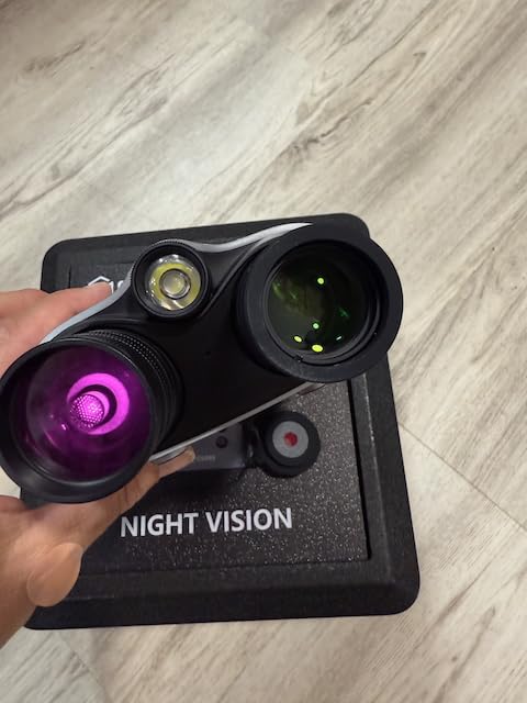 True 4K Night Vision Binoculars with Full-Color Low-Light Imaging | Infrared Goggles with 7-Layer Coated Lens, 18H Battery for Wildlife, Security, Outdoor Adventure customer photo 1