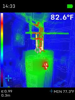 GH192 Thermal Imaging Camera 240X240 Super IR Resolution with 2MP Visual Camera and Fusion Imaging, 25Hz Handheld Thermal Imager with Alarm for Mechanical Maintenance Home HVAC Electrical Inspection customer photo 1