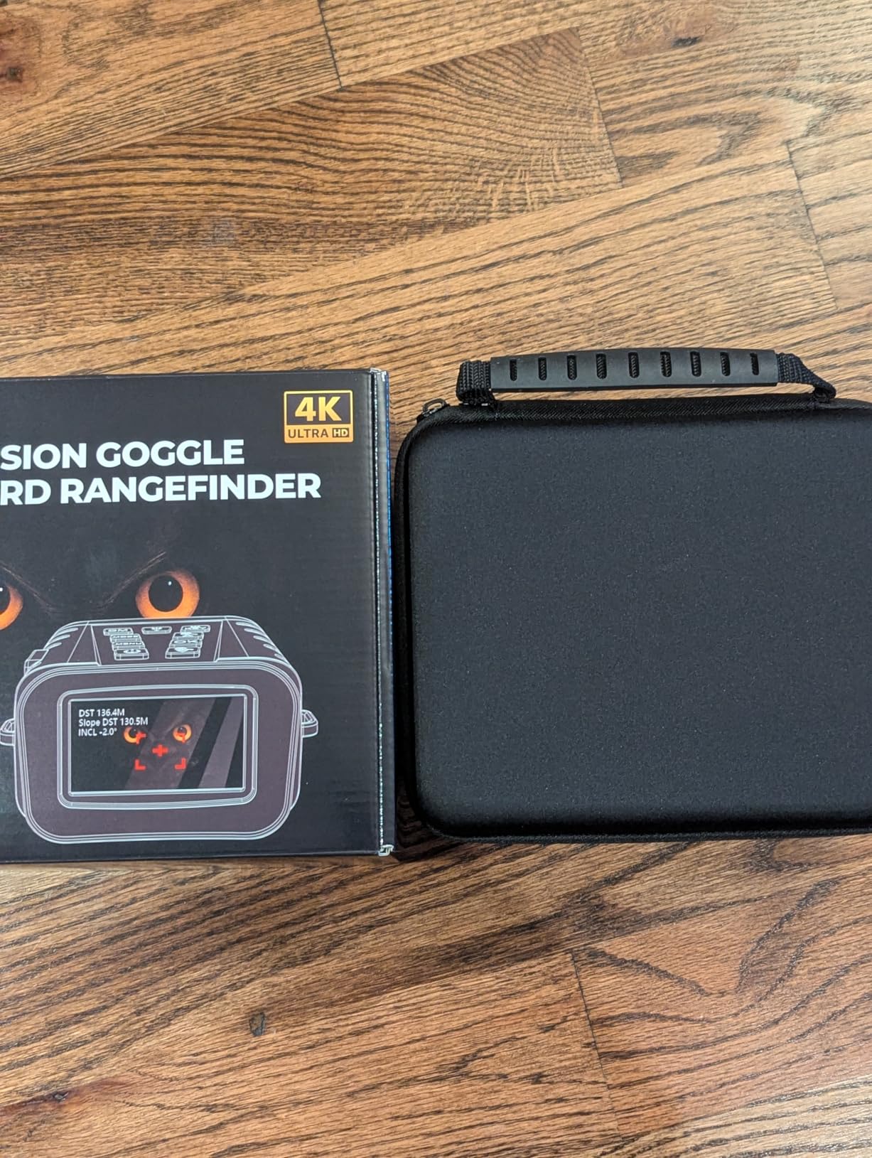 Night Vision Goggles with Rangefinder - 4K Video, WiFi App Connection, 18X Zoom, 5000mAh Battery, 32GB Card, 1200Yd Measurement, 1968Ft Night Vision Range, Wildlife Observation customer photo 1