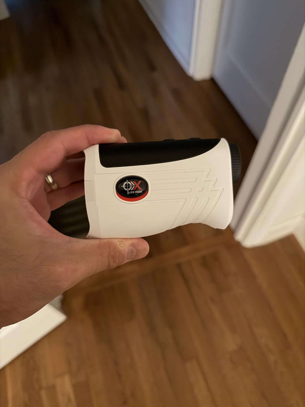 Golf Rangefinder with Slope Switch, 1200 Yards Rechargeable Range Finder for Golf, 7X Magnification, Flag Lock Vibration, Magnetic Stripe, Tournament Legal customer photo 1