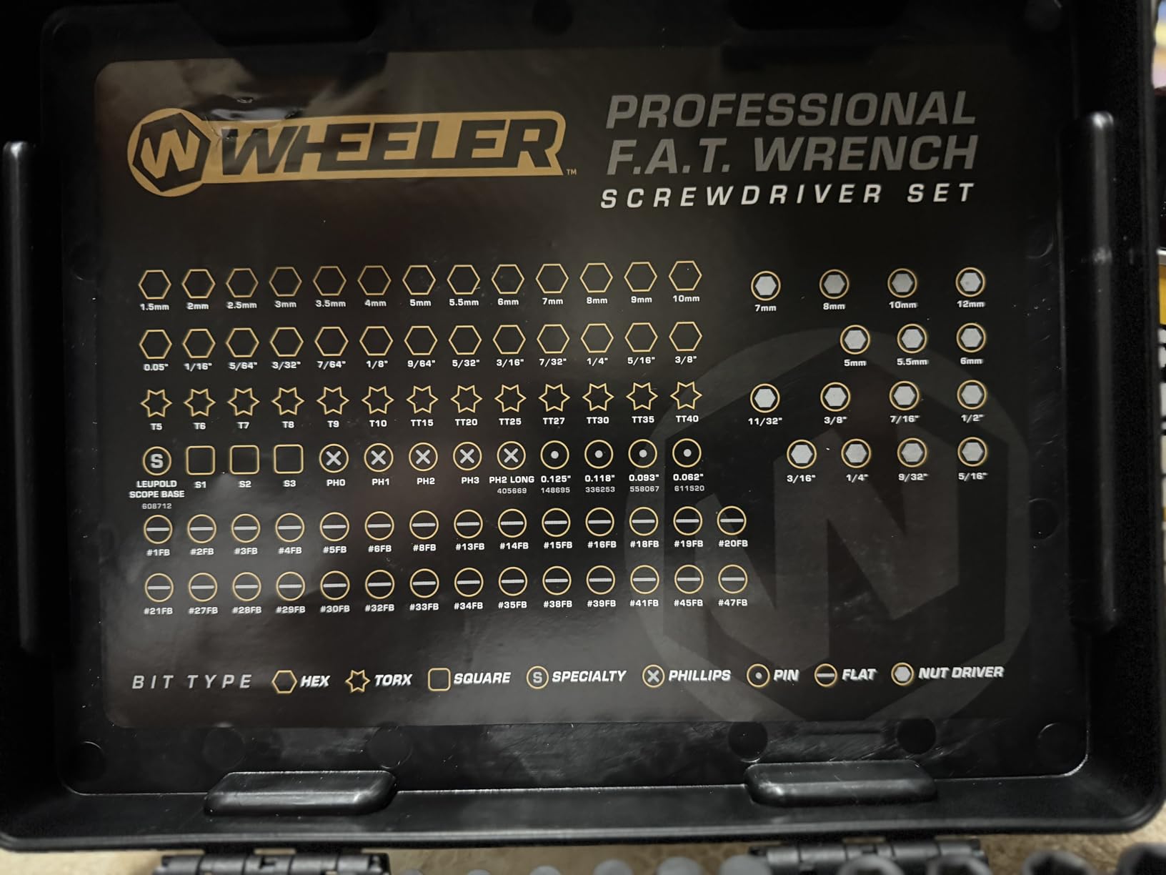 Wheeler 38 Piece FAT Wrench Screwdriver Set with Adjustable Torque Range 10-65 IN-LBs, Corrosion Resistant, Precise Fit Bits, For Scope Mounting, Gun Maintenance, and Gunsmithing customer photo 2