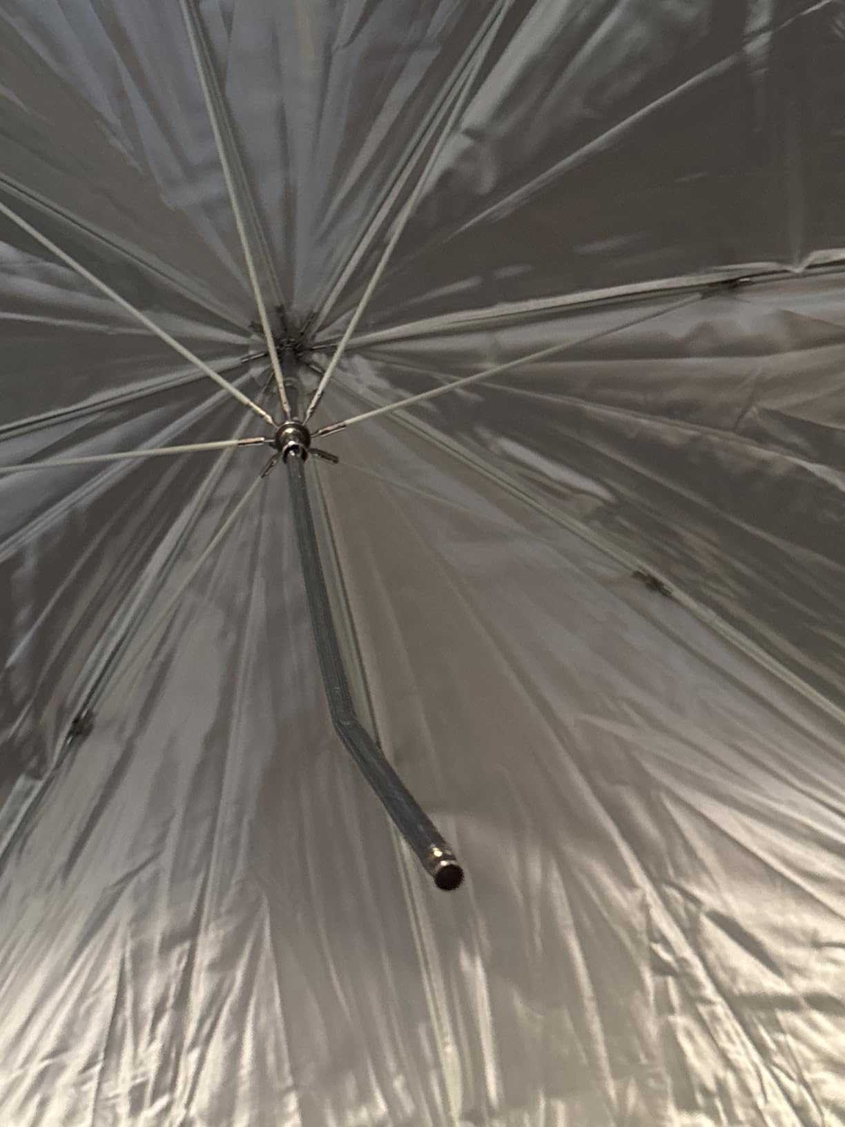 Westcott 45 Optical White Satin Convertible Umbrella with Black Cover | Removable Black Cover, Fiberglass Ribs, Steel 8mm Shaft, 1-Stop Diffusion, 300W Max customer photo 2