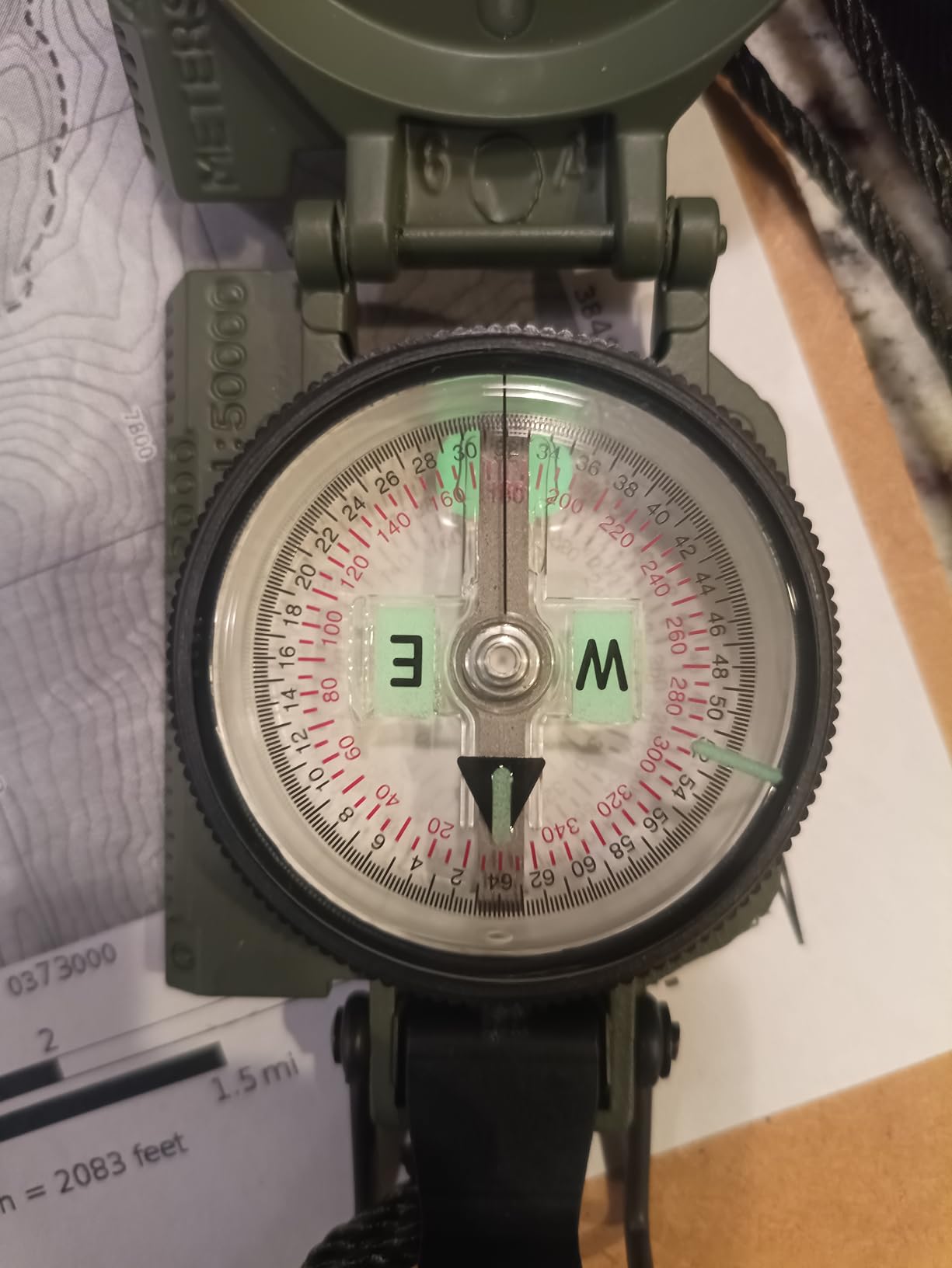 Cammenga Military Grade Phosphorescent Lensatic Compass, Made in USA | Military compass, waterproof, sandproof and shockproof, accurate tactical navigation, handheld hiking and survival compass customer photo 2