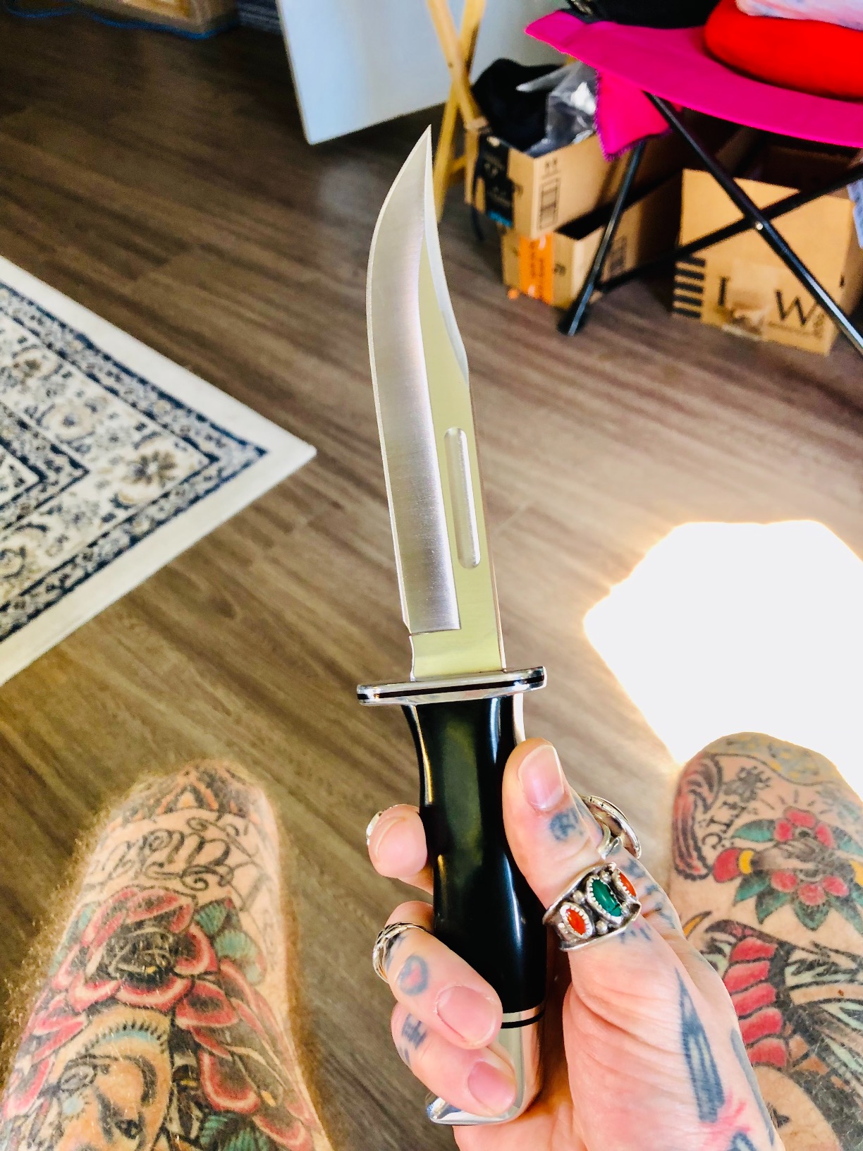 Buck Knives 119 Special Hunting Knife, 6-inch Fixed Blade, Full Tang Design, Phenolic Handle customer photo 2