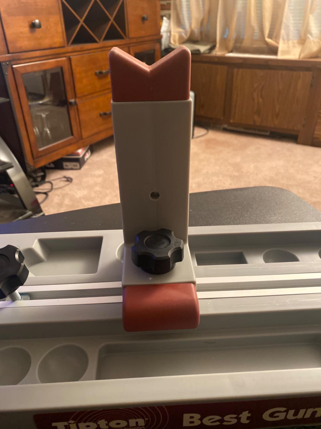 Tipton Best Gun Vise with Secure Adjustable Cradle, Storage Compartments for Cleaning, Gunsmithing and Firearm Maintenance, Red/Grey customer photo 2