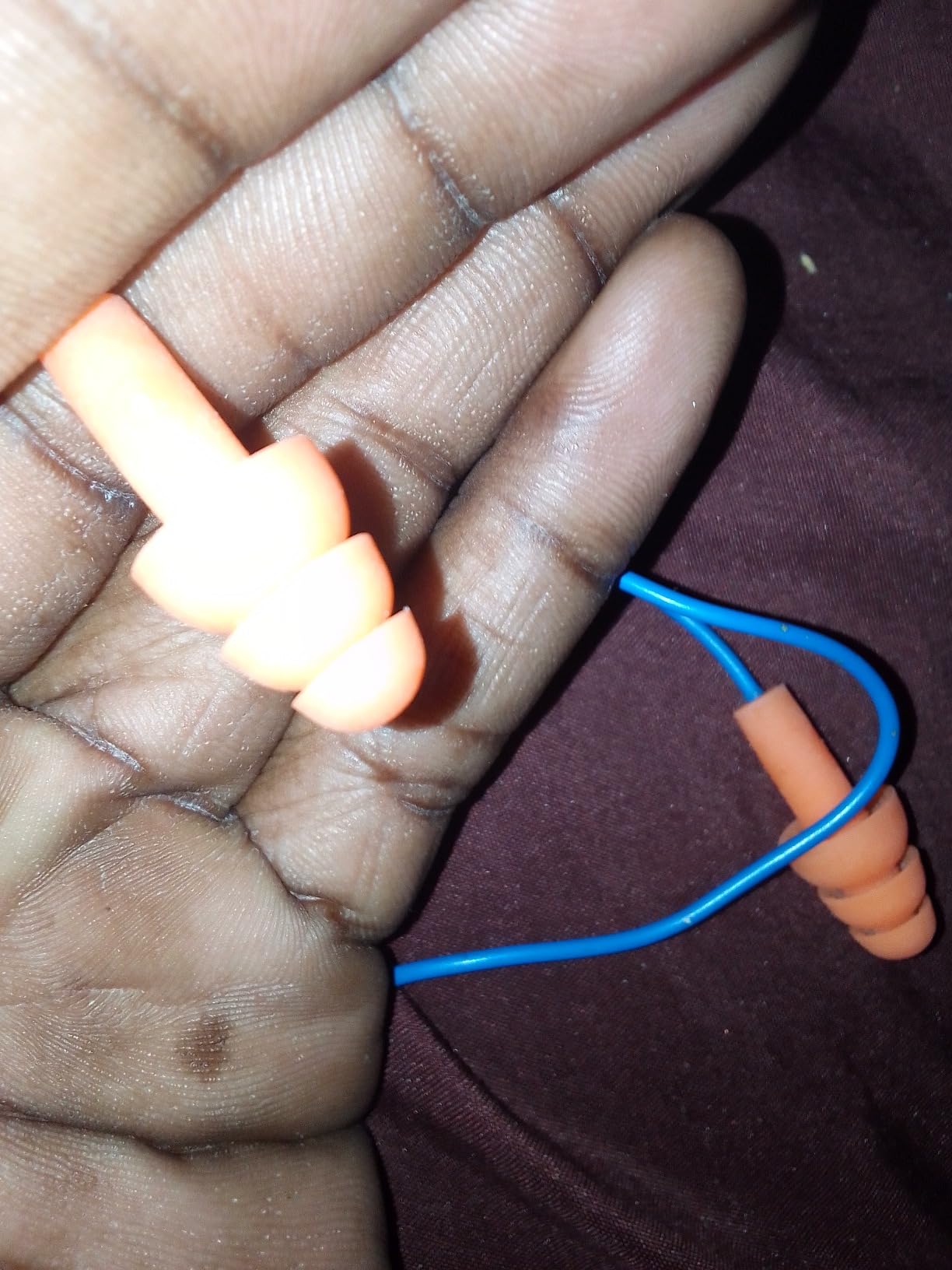 3M Corded Reusable Earplugs, 3 Pack, Noise Reduction Rating (NRR) 25 dB, Easy To Use & Insert, Pliable & Tri-Flange Design Enhances Comfort & Fit, Orange Ear Plugs (90716H3-DC) customer photo 2