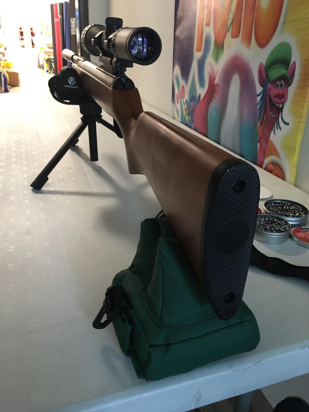 Vanguard Porta Aim Gun Rest, Compact and Portable Bench Rest, Quick Height Adjustment, Anti-Vibration Bag Rotates 360 Degrees customer photo 2