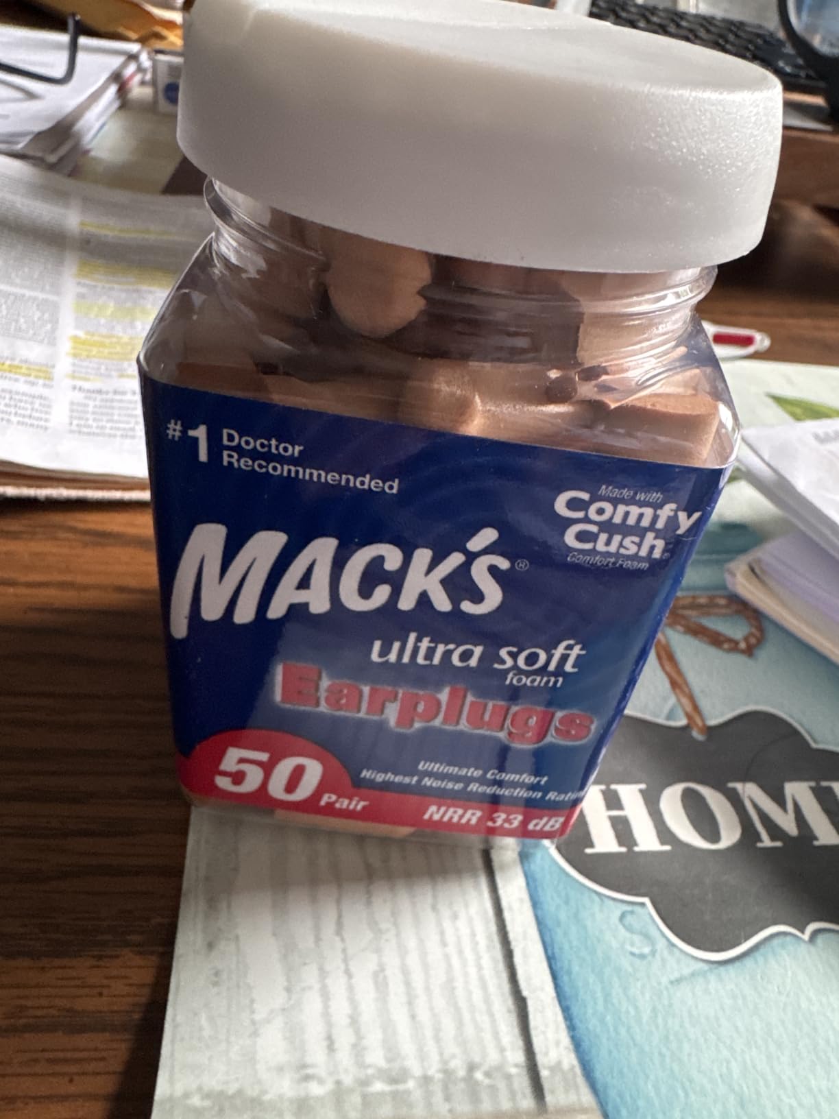 Mack's Ultra Soft Foam Earplugs, 50 Pair - 33dB Highest NRR | Made in USA customer photo 1