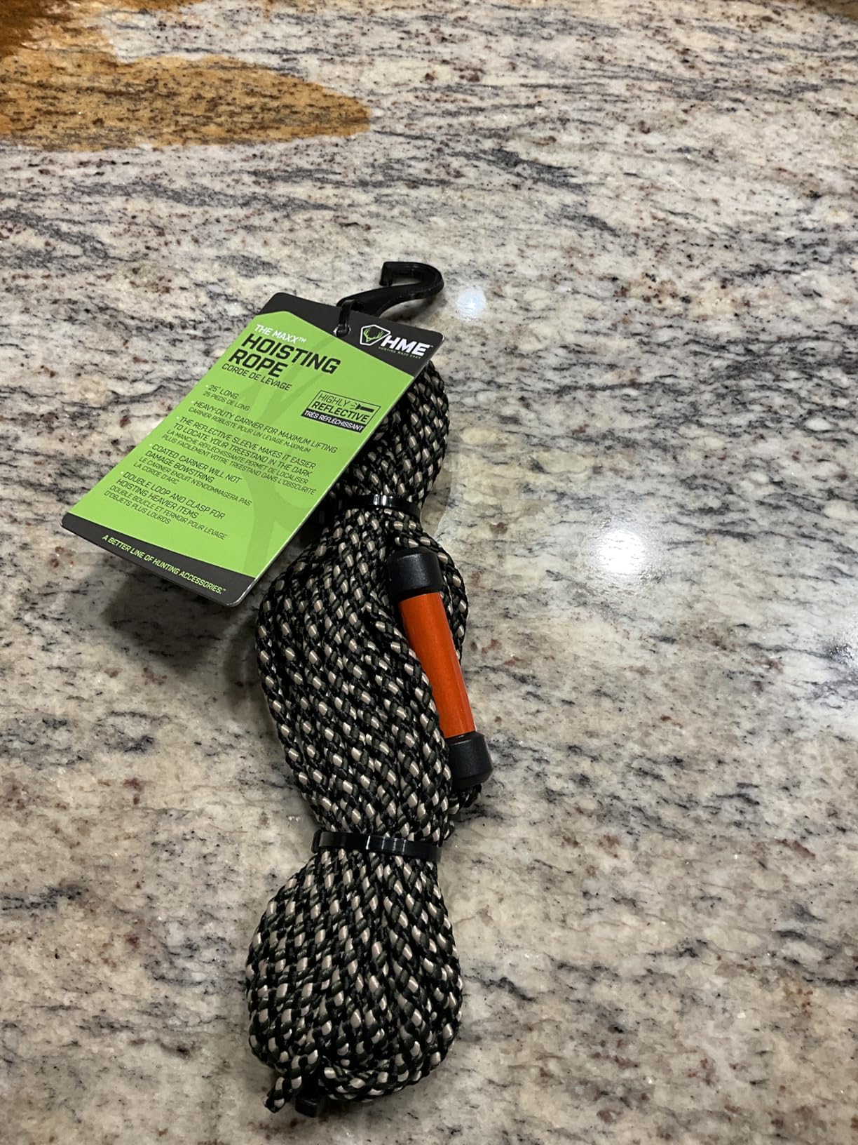 HME Maxx Hoist Rope (25 FT) - Reliable Sturdy Adjustable Easy-to-Install Hunting Gear Lift System with Highly Reflective Band customer photo 2
