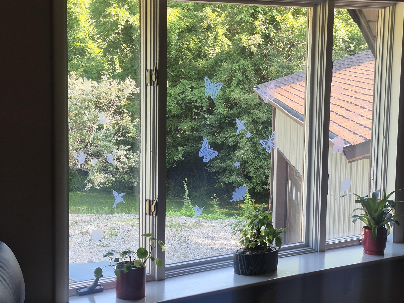 WindowAlert Leaf Medley Anti-Collision Decal - UV-Reflective Window Decal to Protect Wild Birds from Glass Collisions - Made in The USA customer photo 1