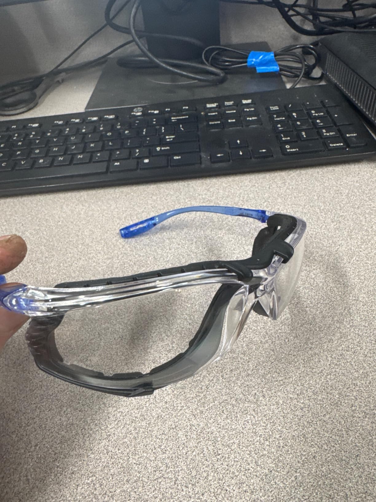 3M Safety Glasses, Virtua CCS, Anti-Fog Clear Lens, Blue Frame, ANSI Z87 customer photo 2