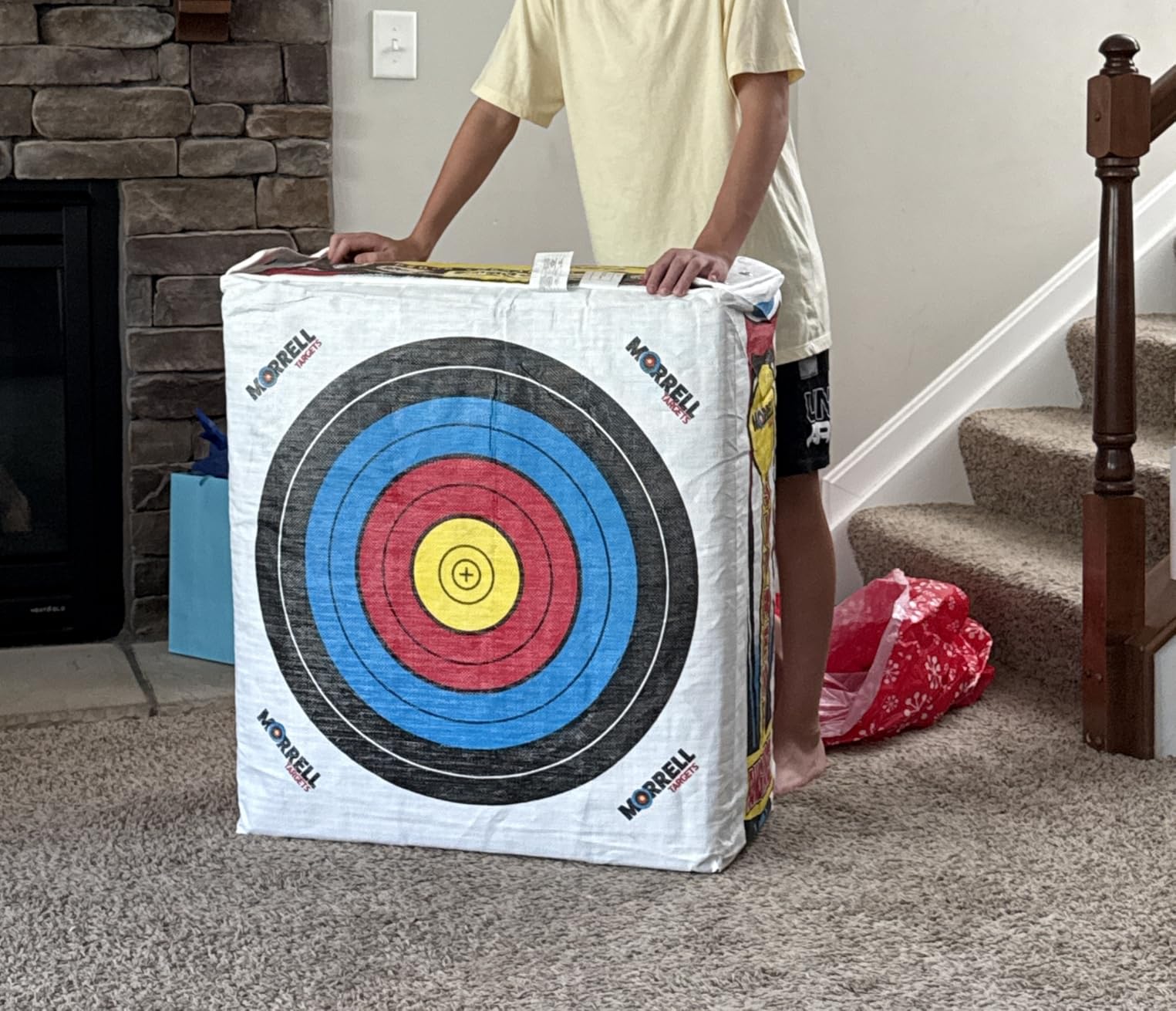Morrell Weatherproof Supreme Range Adult Field Point Archery Bag Target with NASP Scoring Rings, Nucleus Center, and IFS Technology, White customer photo 1