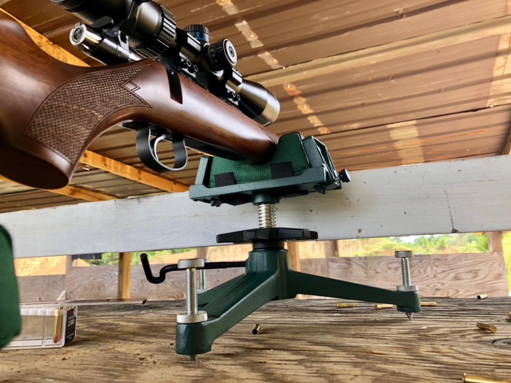 Caldwell The Rock Deluxe Front Rest Adjustable Ambidextrous Rifle Shooting Rest for Range, Sight in, Shooting Stability customer photo 2