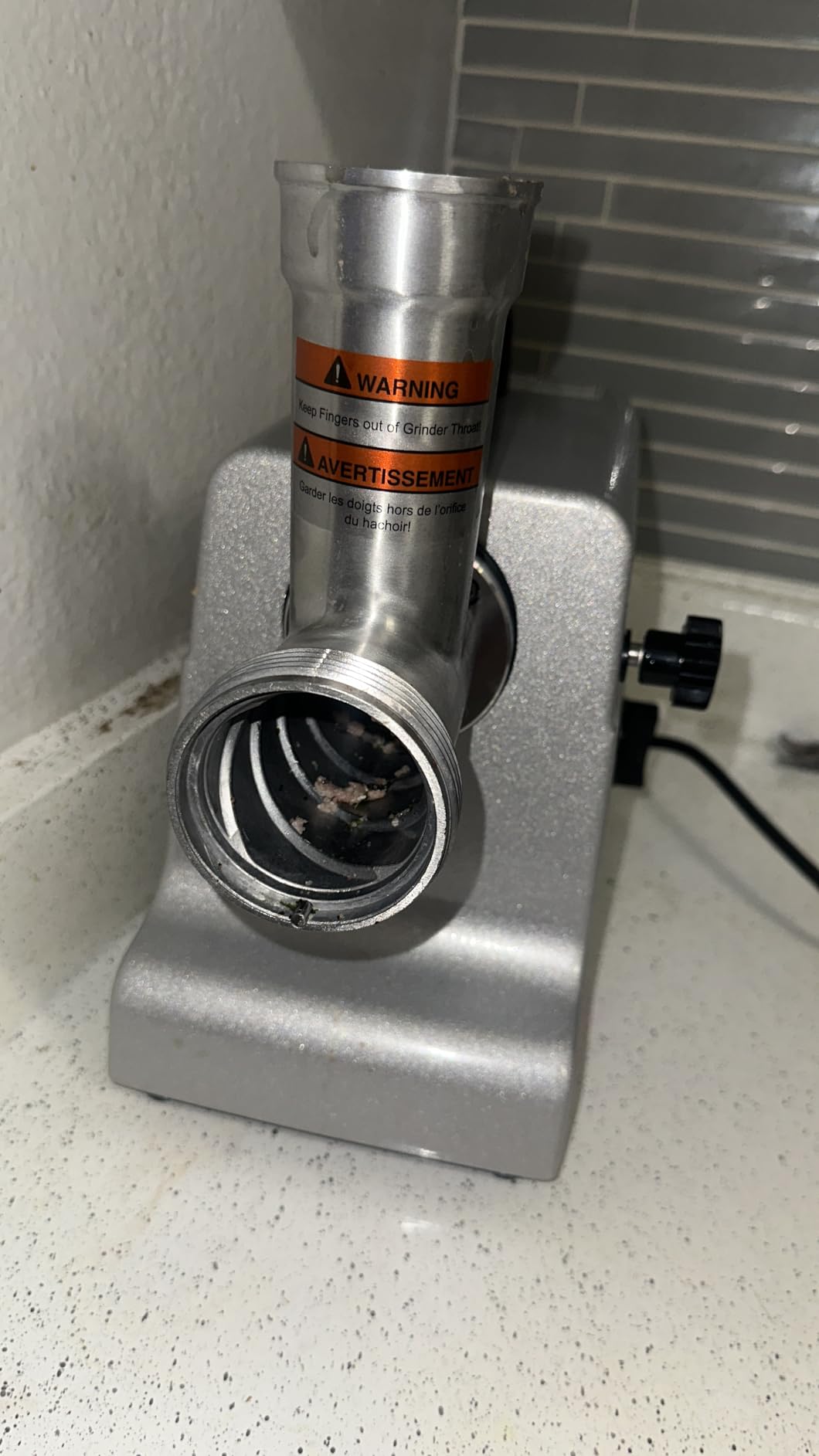 LEM Products MightyBite #8 Meat Grinder, 500 Watt Aluminum Electric Meat Grinder for Home Use customer photo 2