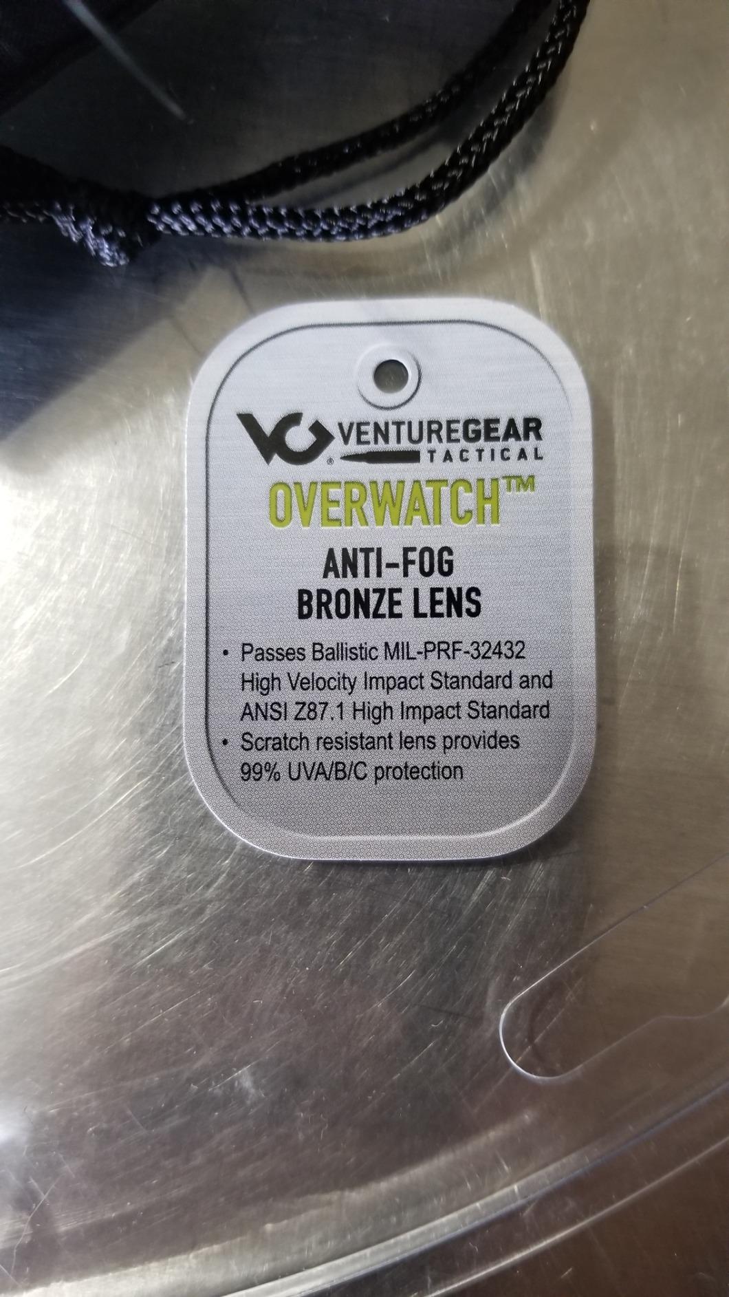 Venture Gear Overwatch Shooting Safety Sunglasses, Forest Gray Anti-Fog Lens customer photo 2