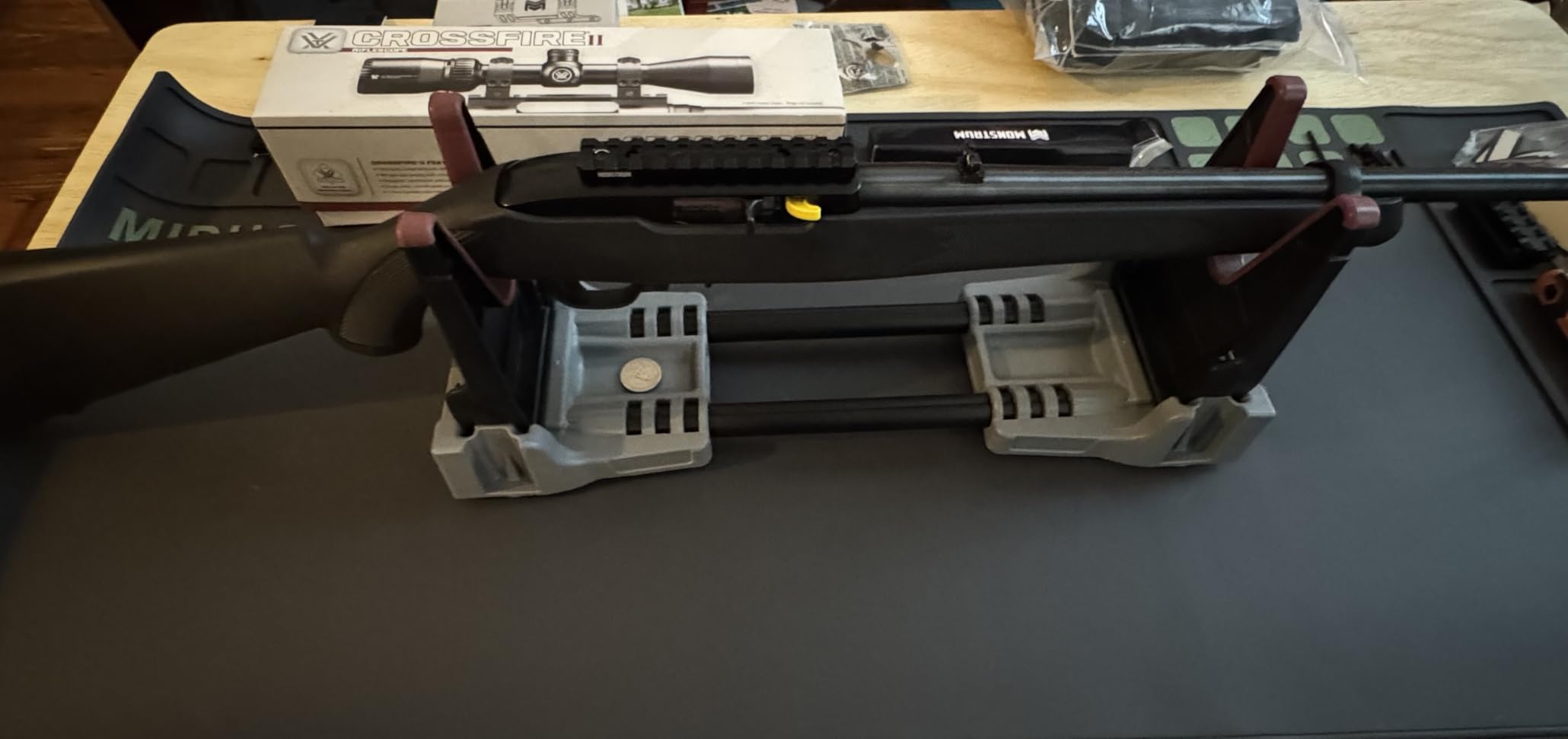 Tipton Compact Range Vise with Folding Forks and Non-Marring Cradle for Easy Transport, Firearm Cleaning and Maintenance customer photo 2
