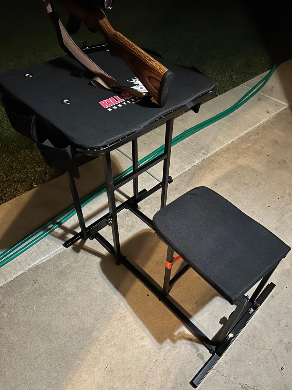 Kill Shot Portable Shooting Bench Seat 300 lb Capacity with Adjustable Table & Gun Rest customer photo 2