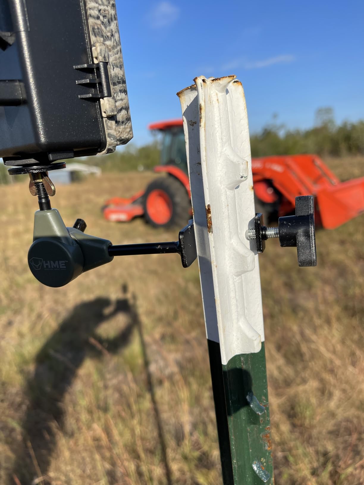 HME T-Post Trail Camera Holder | Compact Sturdy Adjustable Design | Easy Installation & Versatile Compatibility customer photo 2