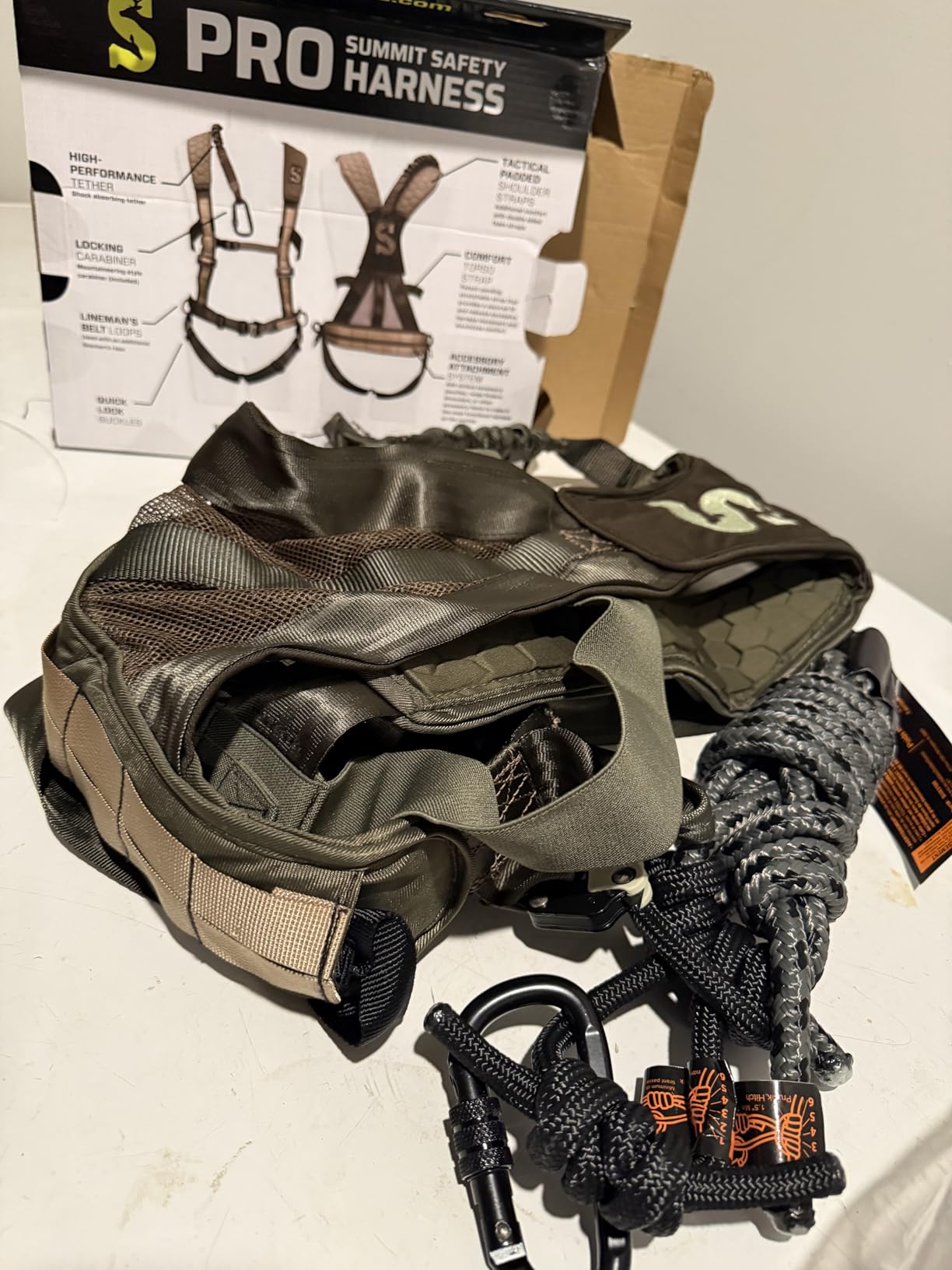 Summit Treestands Men's Pro Safety Harness, Large, Green, Model: SU83082 customer photo 1