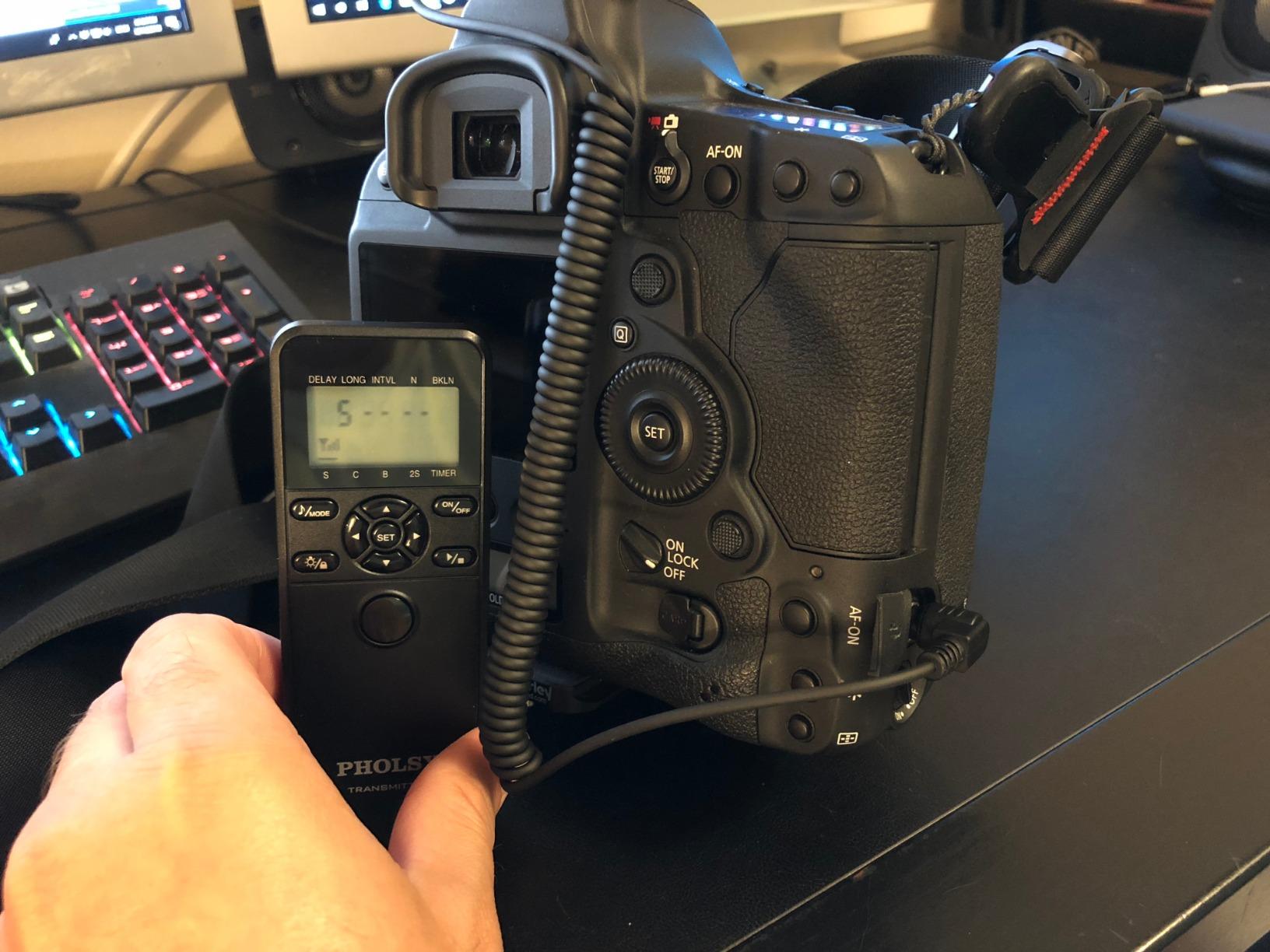 PHOLSY Wireless Timer for Canon Olympus Fuji Camera Remote Control with HDR | For Canon R100 R8 R6ii R7 R10 90D 250D 850D 6Dii 7Dii; for Olympus OM-1 EM1X EM1 II; for Fuji GFX50SII, XT3, XT4, XT5, XT30II customer photo 1