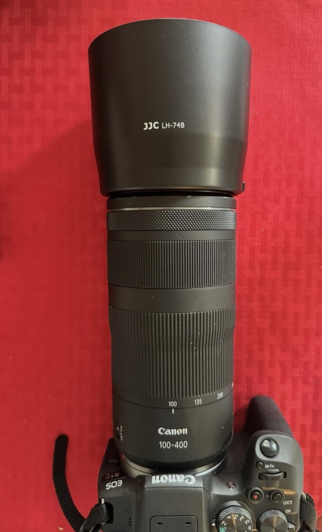ET-74B Lens Hood Shade for Canon RF 100-400mm & EF 70-300mm f/4-5.6 is II | Reversible Lens Protector Shade, for Canon RF 100-400 F5.6-8 is, Compatible with 67mm Filters & Lens Caps, No Vignetting customer photo 2