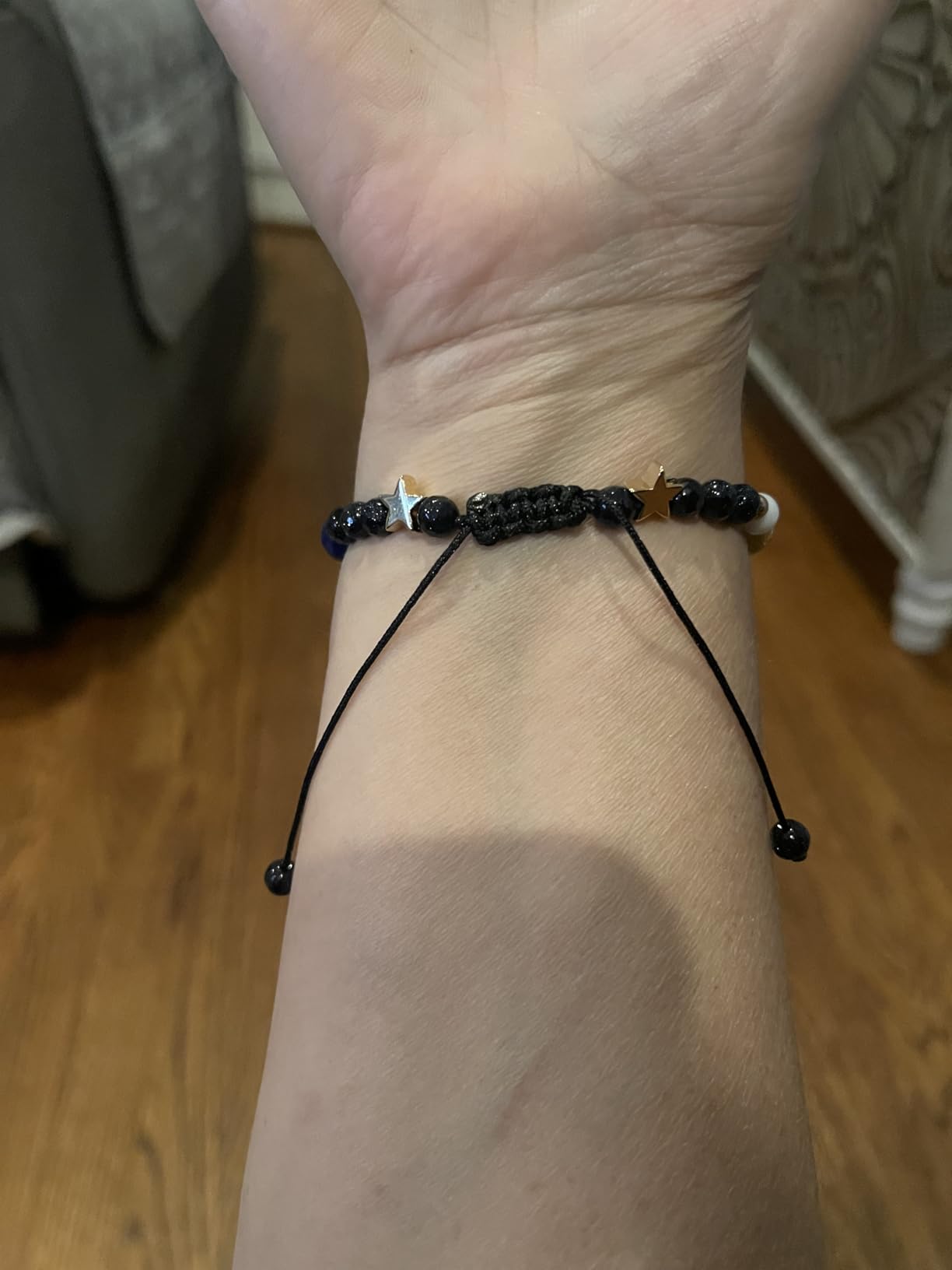Fesciory Solar System Bracelet for Women, Universe Galaxy Beaded Jewelry | Natural Stone Beads, Universe Galaxy Design, Guardian Star Charm, Adjustable Fit, Birthday & Astronomy Planet Gifts for Loves customer photo 2