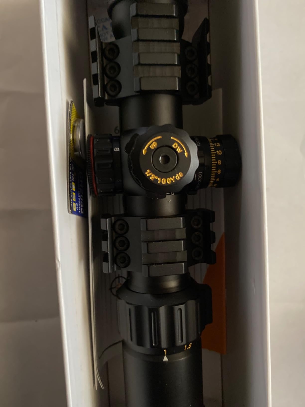 Sniper Rifle Scope 1-4X28 LPVO Scope Compact Mil-Dot Reticle with One-Piece Mount (NT1-4X28L) customer photo 1
