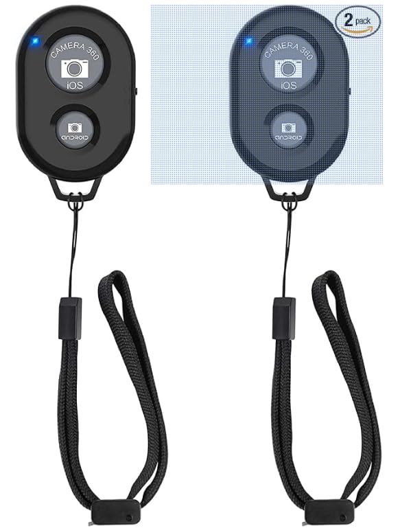 zttopo Wireless Camera Remote Shutter for Smartphones (2 Pack) - Compatible with iPhone/Android Cell Phone, Wrist Strap Included customer photo 1