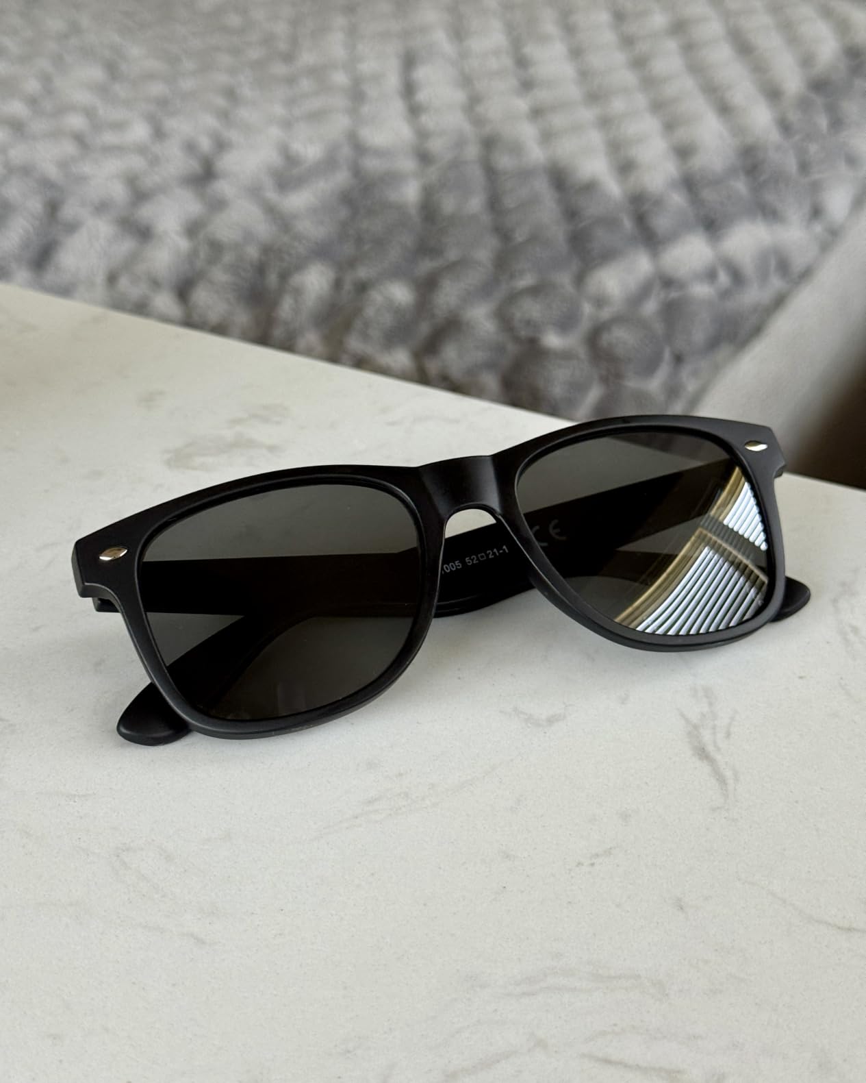 Jcerki Polarizing Nearsighted Sunglasses Tinted Gray - Myopia Distance Glasses customer photo 2