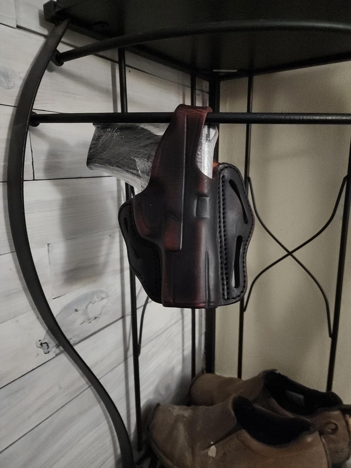 1791 Gunleather Thumb Break OWB Gun Holster Fits Glock 19, 17, 23, Sig P229 | Right-handed leather holster also fits Sig P225, P228, S&W M&P Shield 2.0, M&P 40 M2.0, Ruger SR9 and Springfield XDM customer photo 2